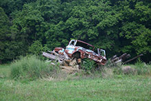 An old truck near Fall Branch Falls