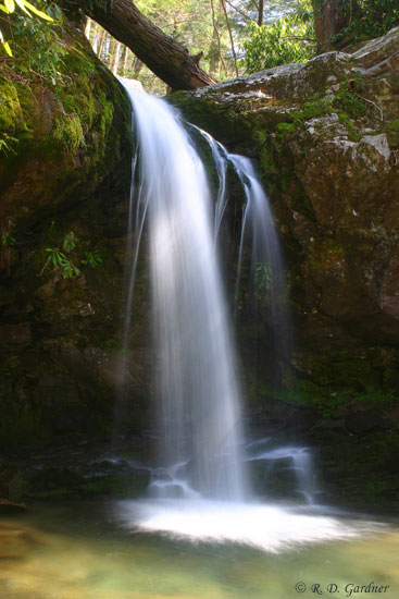 Grotto Falls on the Roaring Fork Motor Nature Trail