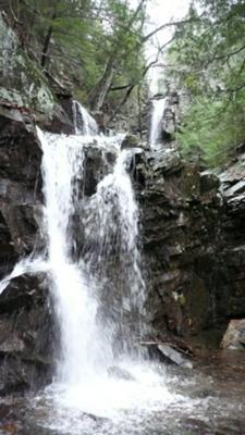 Cold Springs lower falls w/upper falls in background