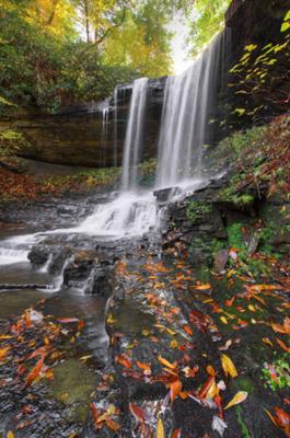 Devil Creek Falls in the Fall