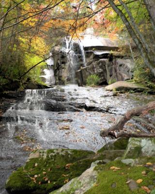 Jones branch falls Carter Co TN/Avery Co NC Border