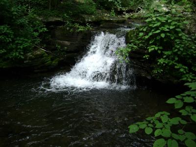 A nice cascade into a pool