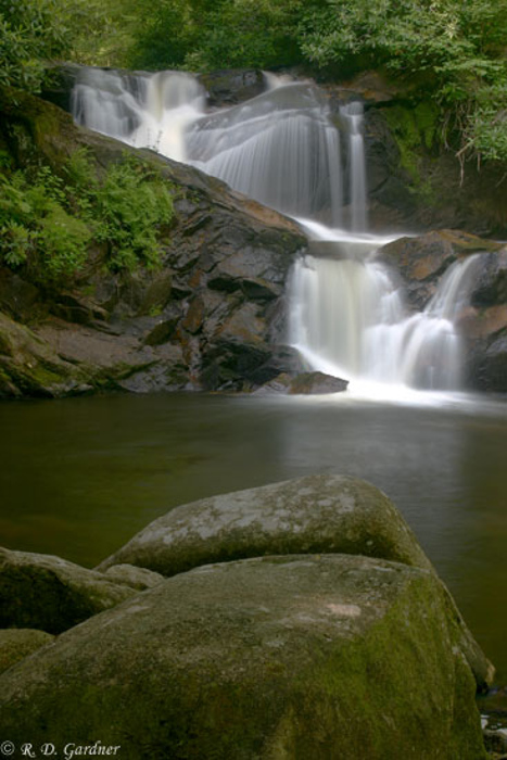 Another view of Dennis Cove Falls