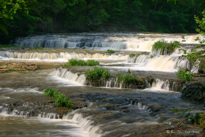 Fall Water Cascades at Burgess Falls State Park