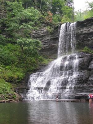 Cascades Falls in Summer